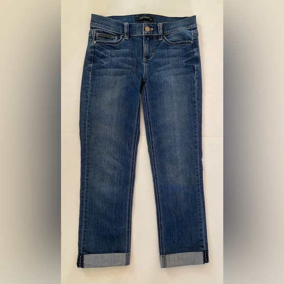 WHBM SLIM CROP JEANS size 0 - Picture 1 of 4